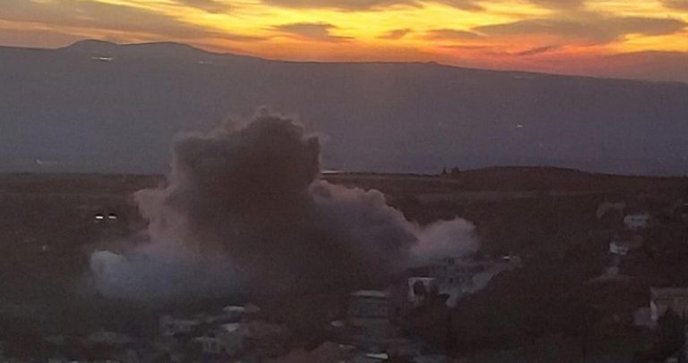 3 صواريخ على منزل خالٍ في كفركلا