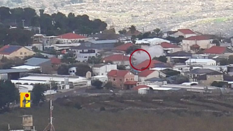 بالفيديو.. المقاومة تستهدف مستوطنة “أفيفيم”