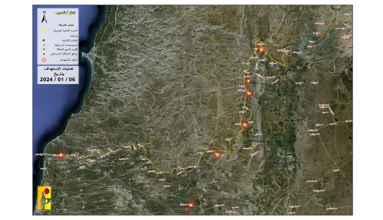 ملخص عمليات المقاومة ضد العدو بتاريخ 6-1-2024