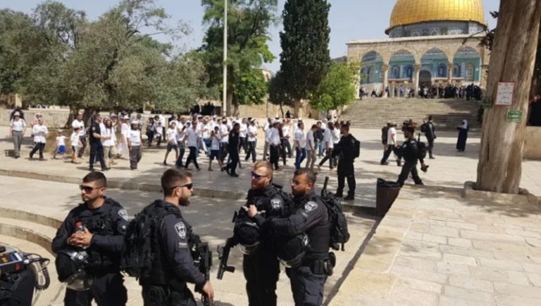 مستوطنون يقتحمون المسجد الأقصى