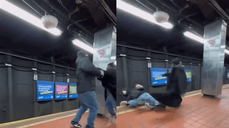 بالفيديو ـ مقتل شخص بعد دفعه أمام القطار في أميركا