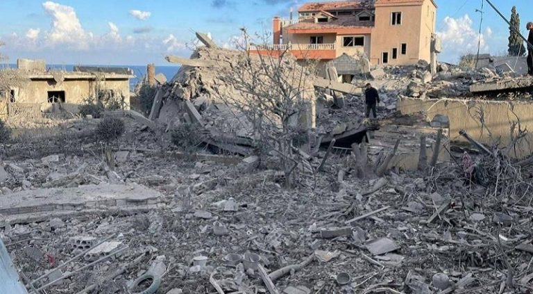 بالفيديو.. آثار الغارة التي استهدفت الناقورة