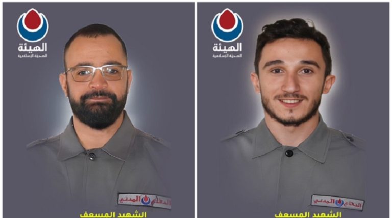 بالفيديو.. الغارة التي استهدفت مسعفي “الهيئة الصحية الاسلامية”