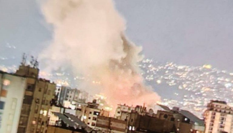 بالفيديو: دوي انفجار في الضاحية الجنوبية