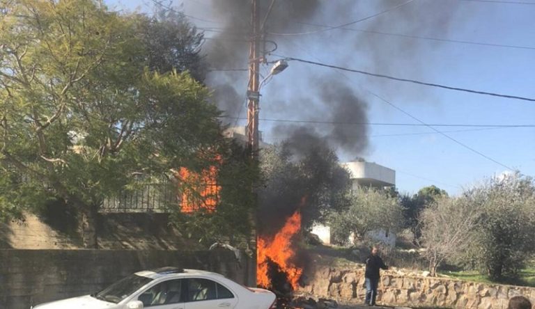 بالفيديو والصور.. غارتان بالقرب من منزل شقيق الشهيد طويل
