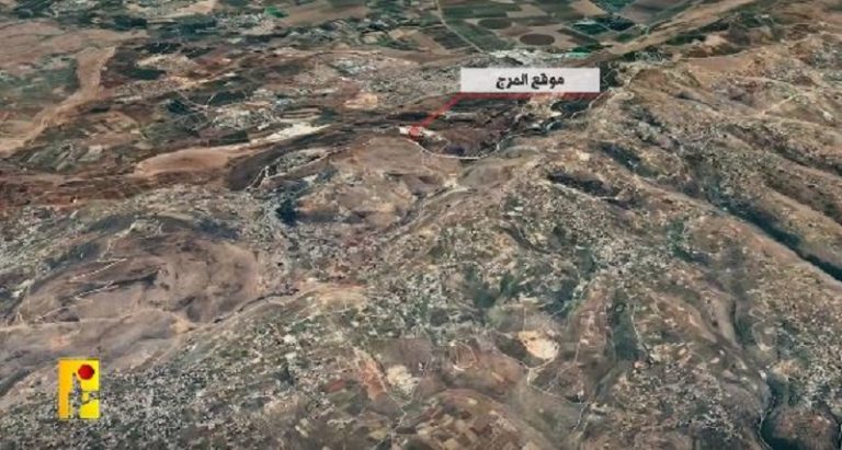 بالفيديو.. المقاومة تستهدف تجمع جنود العدو في موقع “المرج”