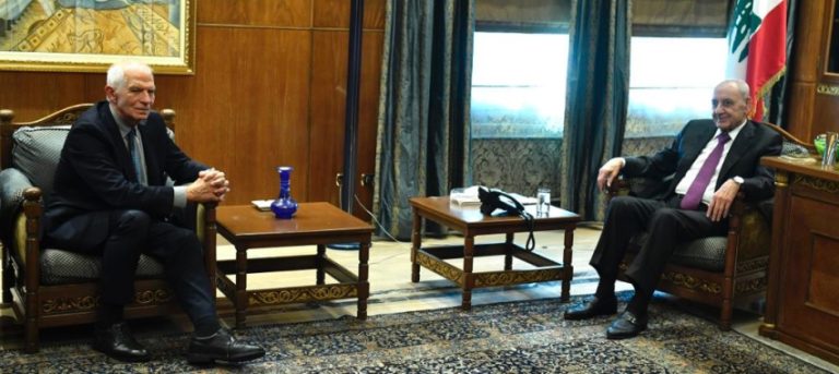 بالصور.. بوريل يزور بري وميقاتي: الأولوية تجنب التصعيد الإقليمي