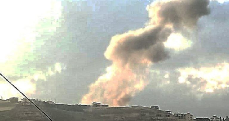 غارة جوية على مارون الراس