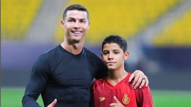 بالفيديو.. هدف رائع لنجل كريستيانو رونالدو!