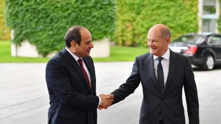 شولتس والسيسي: لإدخال المساعدات الإنسانية إلى غزة