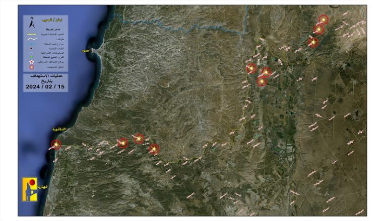 ملخص عمليات المقاومة ضد العدو بتاريخ 15-2-2024