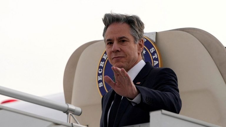 وصول بلينكن إلى الأراضي المحتلة