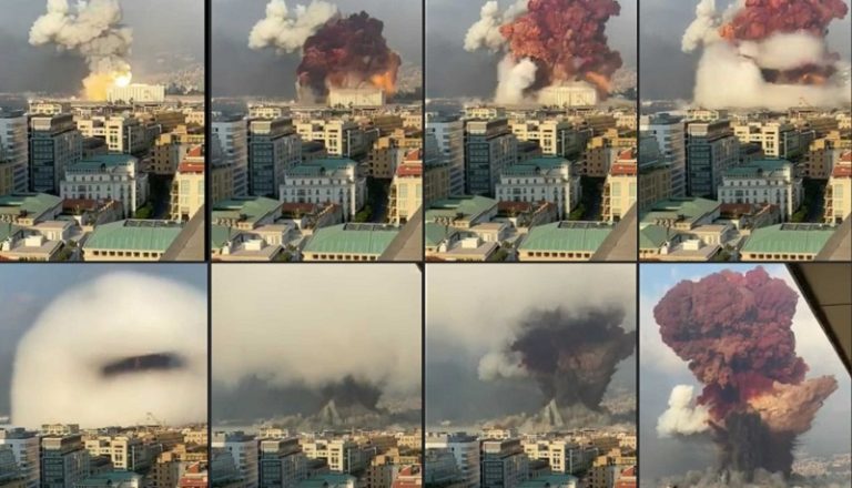 بالفيديو ـ مشاهد لم تنشر سابقاً للحظة انفجار مرفأ بيروت