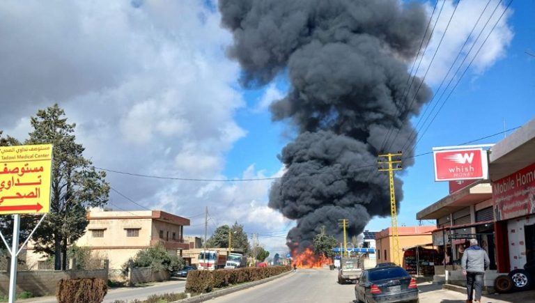 انفجار صهريج مازوت في البقاع.. ومعلومات عن سقوط ضحايا (صورة)