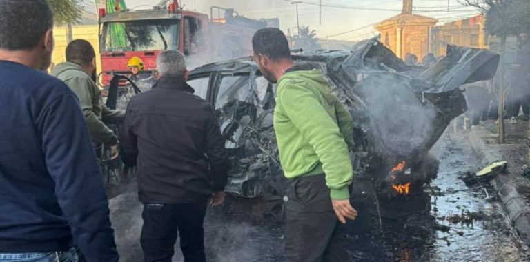 بالفيديو.. لحظة استهداف السيارة في النبطية