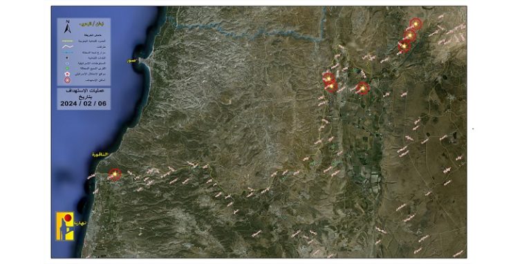 ملخص عمليات المقاومة ضد العدو بتاريخ 6-2-2024