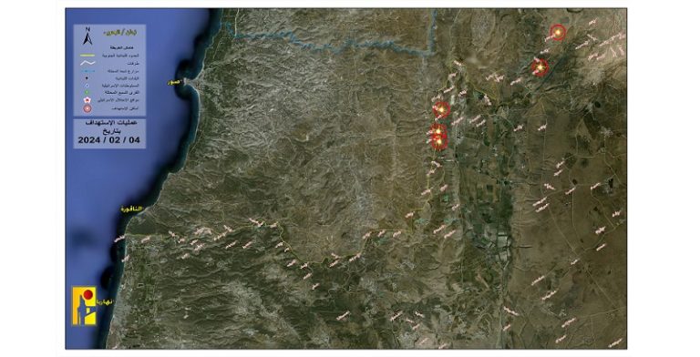 ملخص عمليات المقاومة ضد العدو بتاريخ 4-2-2024