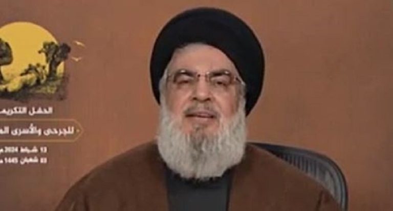 نصر الله في “يوم الجريح”: ما يجري في غزة يجب أن يهز ضمير كل العالم