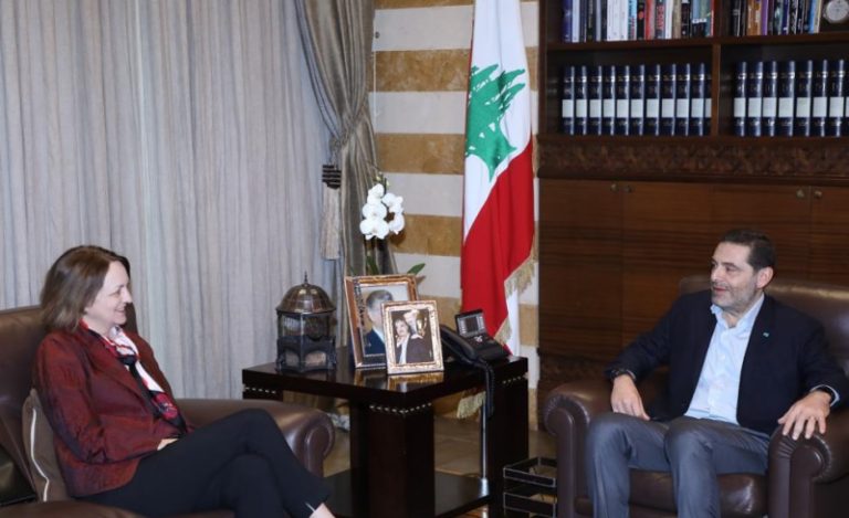 الحريري يلتقي السفيرة الأميركية
