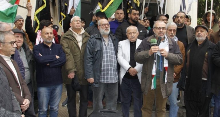 وقفة تضامنية مع فلسطين في مخيم برج البراجنة