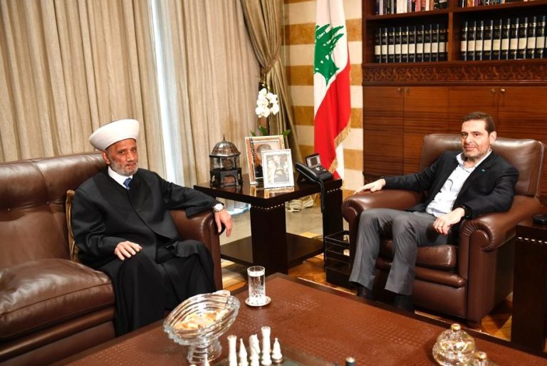 بالصور.. الحريري يلتقي المفتي دريان