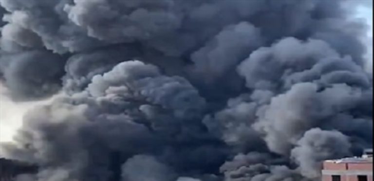 حريق بمصنع للأغذية في مصر