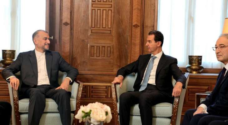 الأسد يلتقي عبد اللهيان