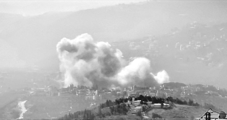 غارات على بعض القرى الحدودية