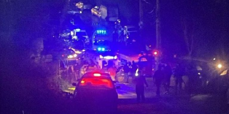 إصابات بسقوط المبنى في الشويفات (فيديو)