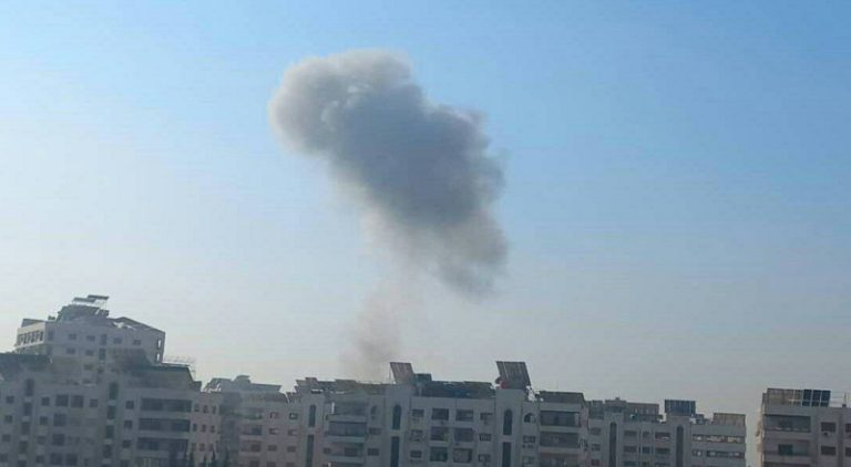 عدوان اسرائيلي على دمشق