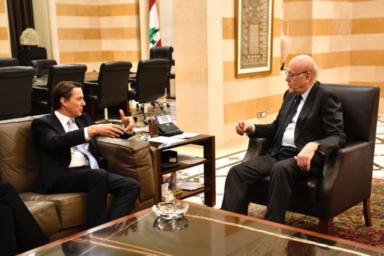 ميقاتي وهوكشتاين: نسعى لوقف التصعيد جنوباً