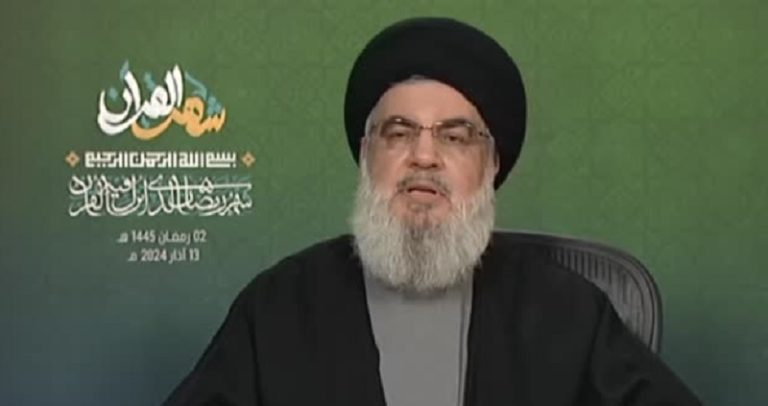 نصر الله: نتنياهو خسر الحرب.. ورمي بعض المساعدات على غزة هو “غباء أميركي”