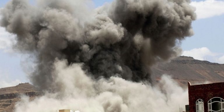 4 غارات على منطقة الجاح جنوبي الحديدة اليمنية