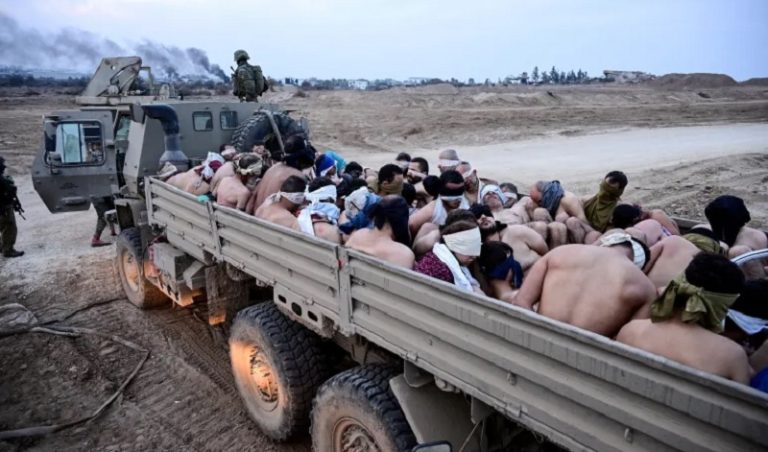 الاحتلال يعتقل عشرات الفلسطينيين شمال خان يونس