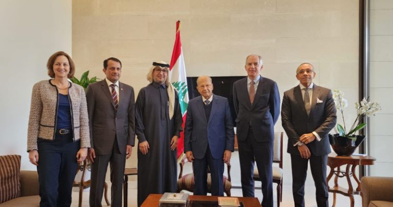 عون يلتقي “الخماسية”.. السفير المصري: نسعى للوصول إلى خرق في الملف الرئاسي