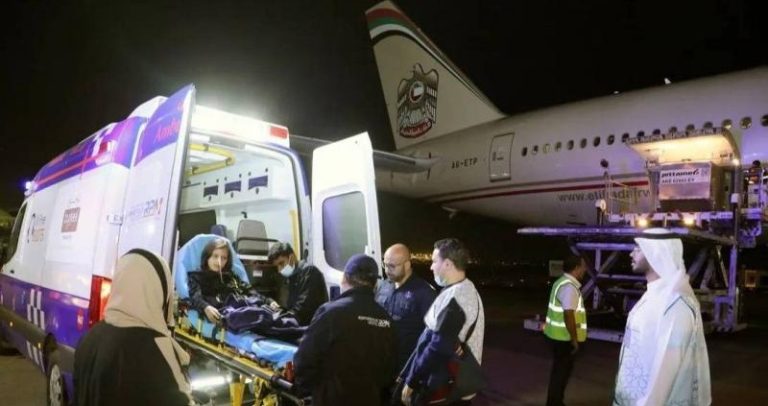 الإمارات تستقبل الدفعة 13 من الأطفال الفلسطنيين الجرحى