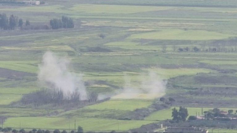 العدو يرمي القذائف على سهل مرجعيون