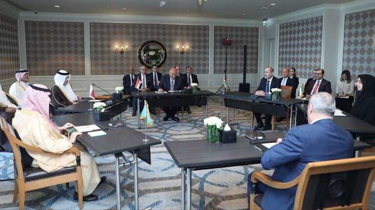 “السداسية العربية”: لتحقيق وقف فوري لإطلاق النار في غزة