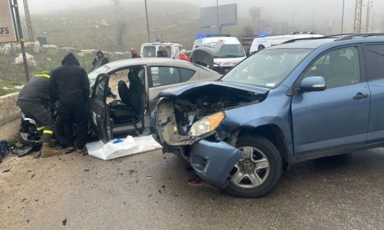 6 جرحى بحادث سير في ضهر البيدر