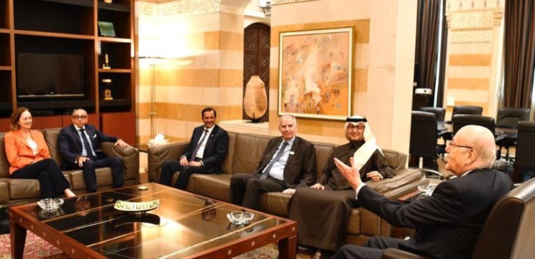 سفراء “الخماسية” يجتمعون مع ميقاتي: الظروف تحتم إنتخاب رئيس للبنان