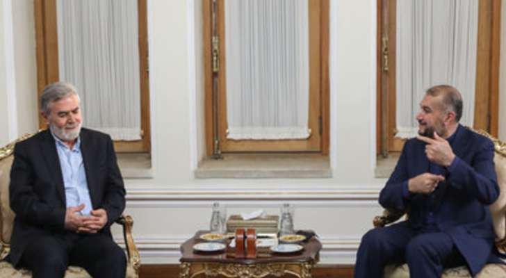 النخالة من طهران: المقاومة الفلسطينية ستنتصر في حرب غزة