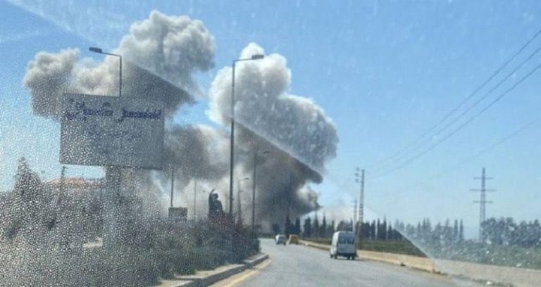 بالصورة.. غارات على سرعين والنبي شيت في البقاع (فيديو – صور)