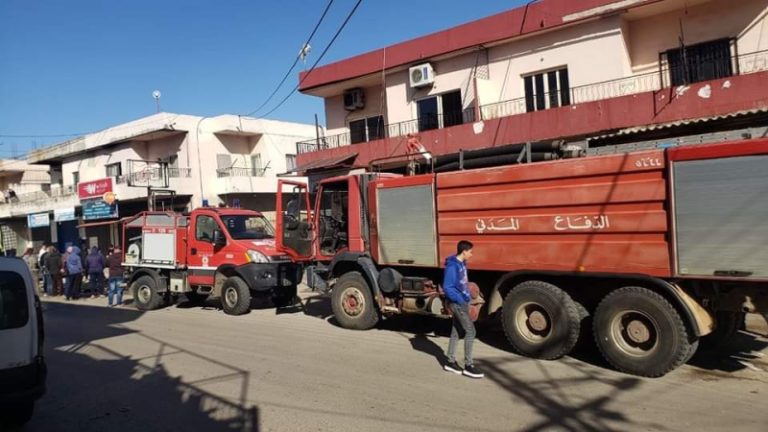 بالصور ـ حريق “كيوسك” في تكريت