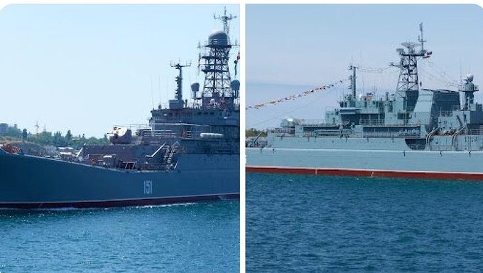 كييف تستهدف سفينتين روسيتين في القرم