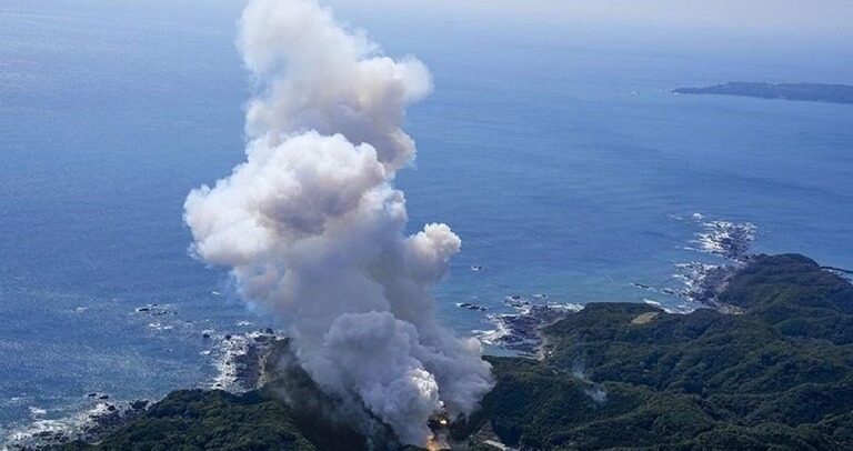 بالفيديو.. إنفجار الصاروخ “كايروس” الياباني
