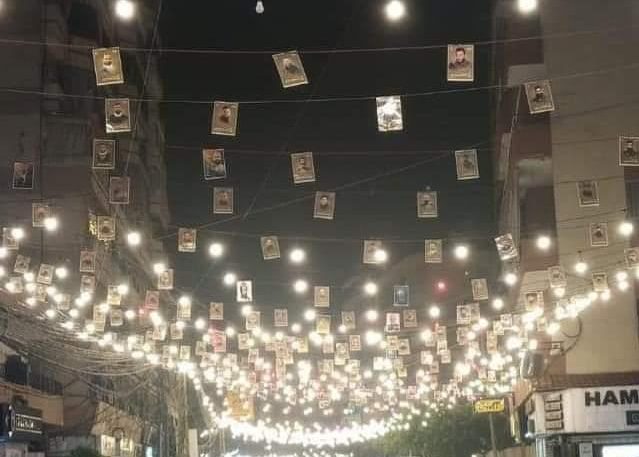 الضاحية تتزيّن بصور الشهداء (فيديو)