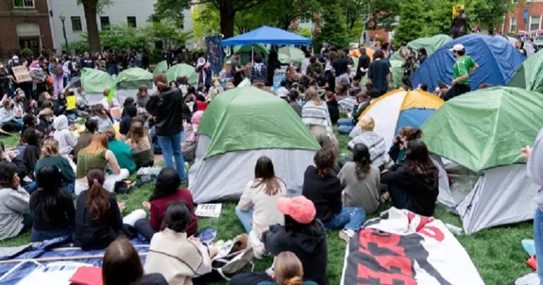 بالفيديو.. اعتقال محتجين في جامعة واشنطن دعماً لغزة