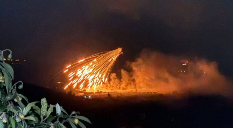 70 قذيفة مدفعية وفوسفورية على الخيام ليلاً!