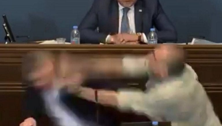 بالفيديو ـ “ملاكمة” تحت قبة البرلمان!