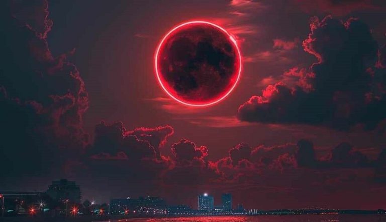 جسم غريب يظهر في السماء خلال الكسوف! (فيديو)